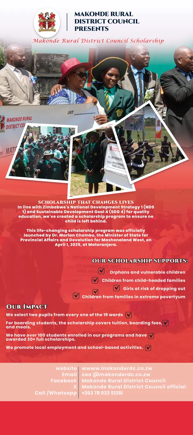 Makonde RDC Scholarship Programme flyer