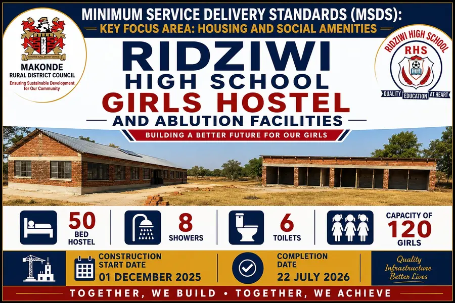 Ridziwi High School Girls Hostel flyer